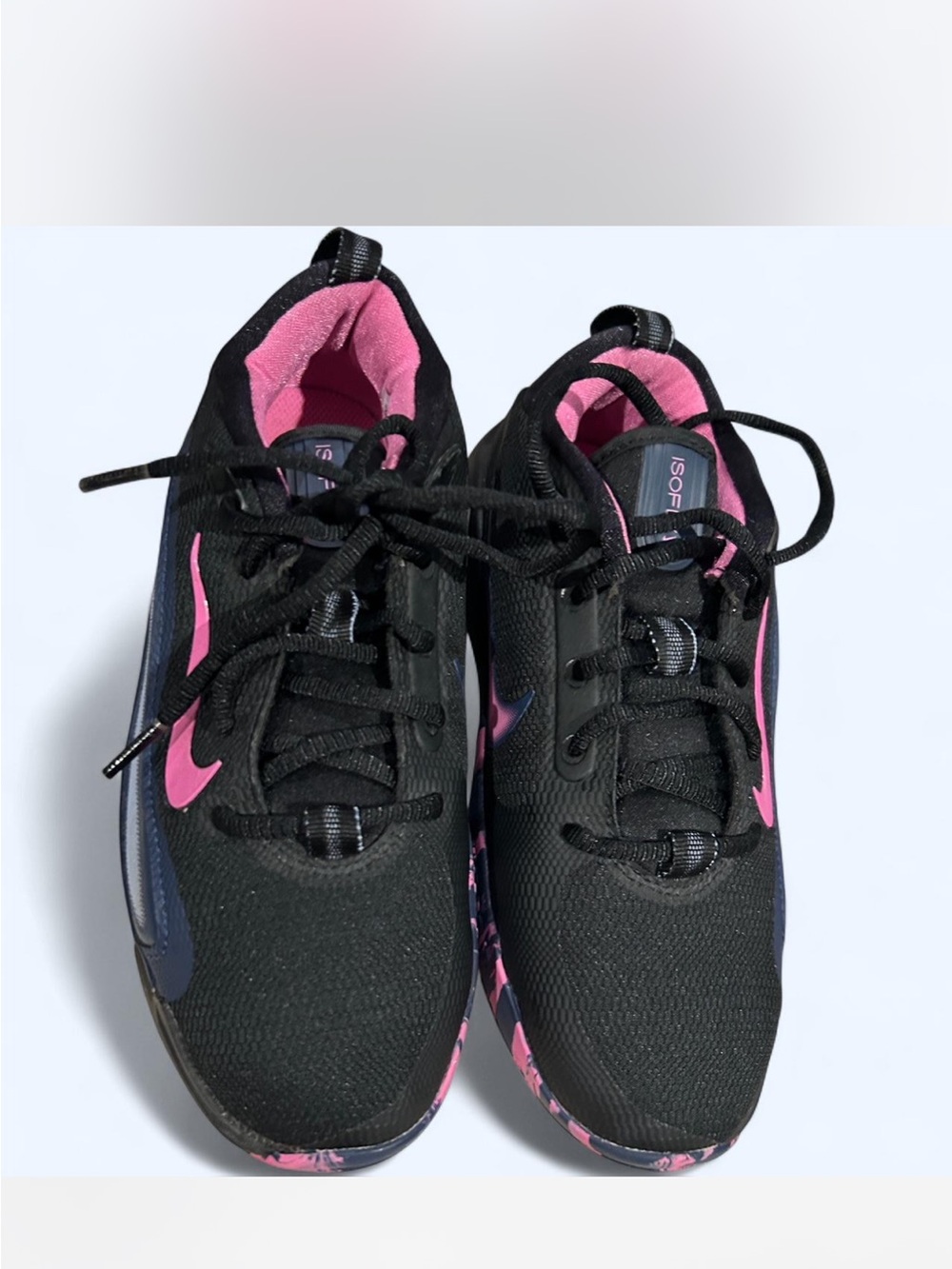 Nike Black and Pink Sneakers